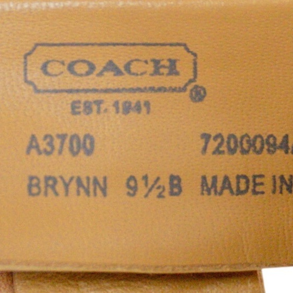 Coach Brynn Platform Sandals in Camel Parchment A3700 Pumps Women's Size 9.5B - Picture 5 of 13